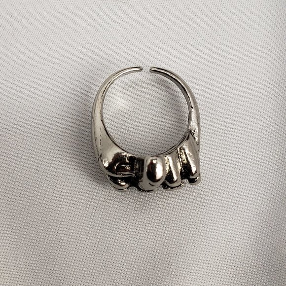 Silvertone Middle Finger Ring, NWT - Picture 4 of 4
